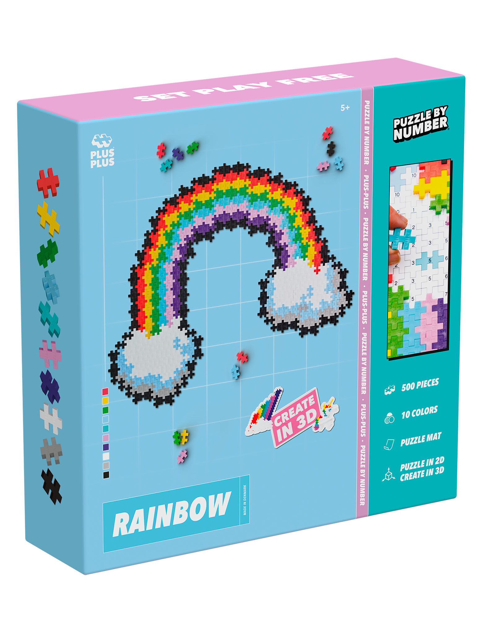 Puzzle By Number - Rainbow